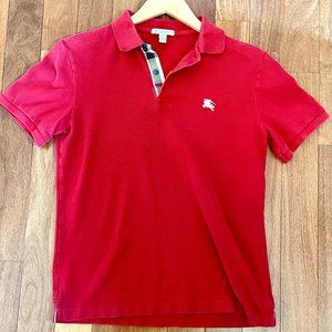 Burberry Brit Red and Tan Polo - Small